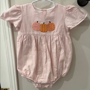 Adorable Pink Bubble with Pumpkin Design